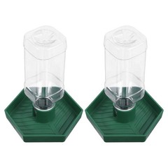 2Pcs Durable Plastic Water Dish for Reptiles Small Corner Bowl Green Easy Wash