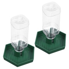 2 Pcs Reptile Water Drinking Fountain Automatic Dispenser for Reptiles