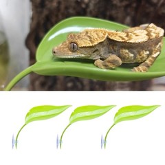 6PCS Leaf Resting Bed Basking Platform Leaves For Reptiles Tanks Habitats Decors