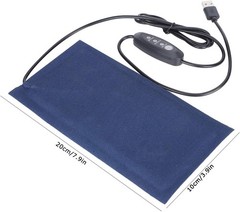 Small Reptile Heating Pad Reptiles,6×3 inch USB Reptile Heat Pad with 3 Level…