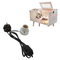 Heat Lamp Holder Professional Ceramics For Reptile Enclosures Easy To Use