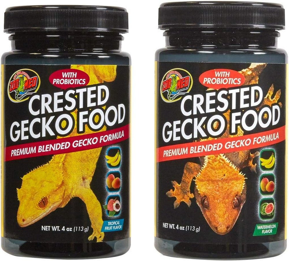 Crested Gecko Food Variety Pack 4oz x2 Watermelon Tropical Fruit Diet