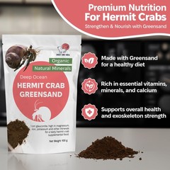 Hermit Crab Supplement Bundle – Greensand, Oyster Shell Powder and Worm Casti…