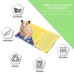 Reptile Sleeping Bag Soft and Warm Bearded Dragon Bed with Pillow for Bearded