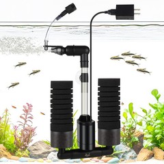 AQQA Electric Sponge Filter for Aquarium, Quiet USB Powered Fish Tank Sponge …
