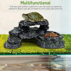Elegant Resin Hide for Reptiles – Easy-Clean Basking Dock for Healthy Living