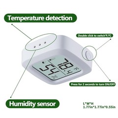 Reptile Thermometer and Hygrometer – Fast Accurate LCD Digital Temp & Humidit…