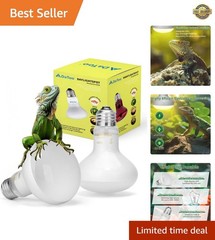 Simulated Daylight 100W Reptile Basking Light Bulbs – Safe & Energy Efficient