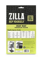 Zilla Terrarium Heat Mat for Reptiles, Black, Small, 10-20 Gallon, 8 Watt New