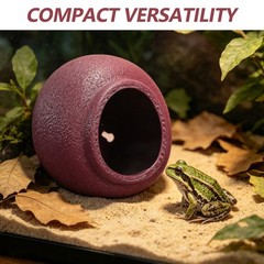 Egg Shaped Frog Breeding Box Toad House Habitat Tank Accessories