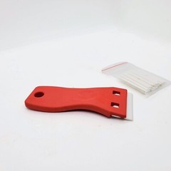 Scraper Tool for Cleaning Reptile Cages 6 Plastic Blades Glass Scraping Gecko