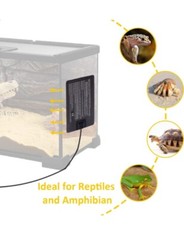 8W 6″X 8″ Under Tank Reptile Heater Amphibians Small Animal Plant Terrarium Side