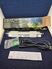 Aiicioo T5 HO UVB Reptile Lighting Combo Assembly 110-120V 10.0% 8W For Desert