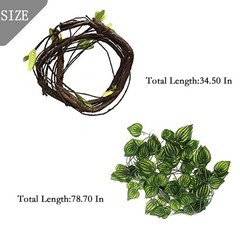 Hammock for Bearded Dragons,Lizard Lounger Reptile Natural Seagrass Habitat D…