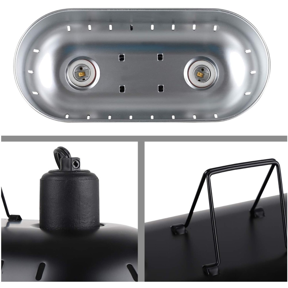 Reptile Light Fixture with Separate Switches