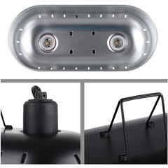 Reptile Light Fixture with Separate Switches