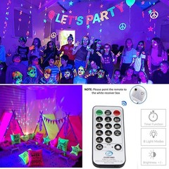 Solhice 60ft Black Light String Lights for Glow Party, 240 60ft,