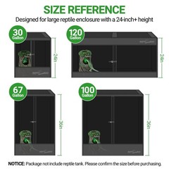 REPTI ZOO Reptile Waterfall Drinking Fountain with Food Dish, 1000ML Large Re…