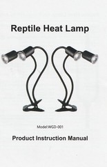 Double-Head Reptile Heating Lamp, UVA/B Turtle Warming Lamp 2 Bulbs