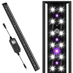 27-Inch LED UVB Reptile Light with Auto On/Off & Preset Day-Night Cycle Dimmi…