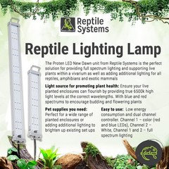 Dr Tims Aquatics Reptile Bird Systems Proten New Dawn 14 Watt Led Fixture 119004
