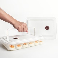 77L Deviled Egg Containers with Lid, (Set of 2), Plastic Deviled Egg Carrier …