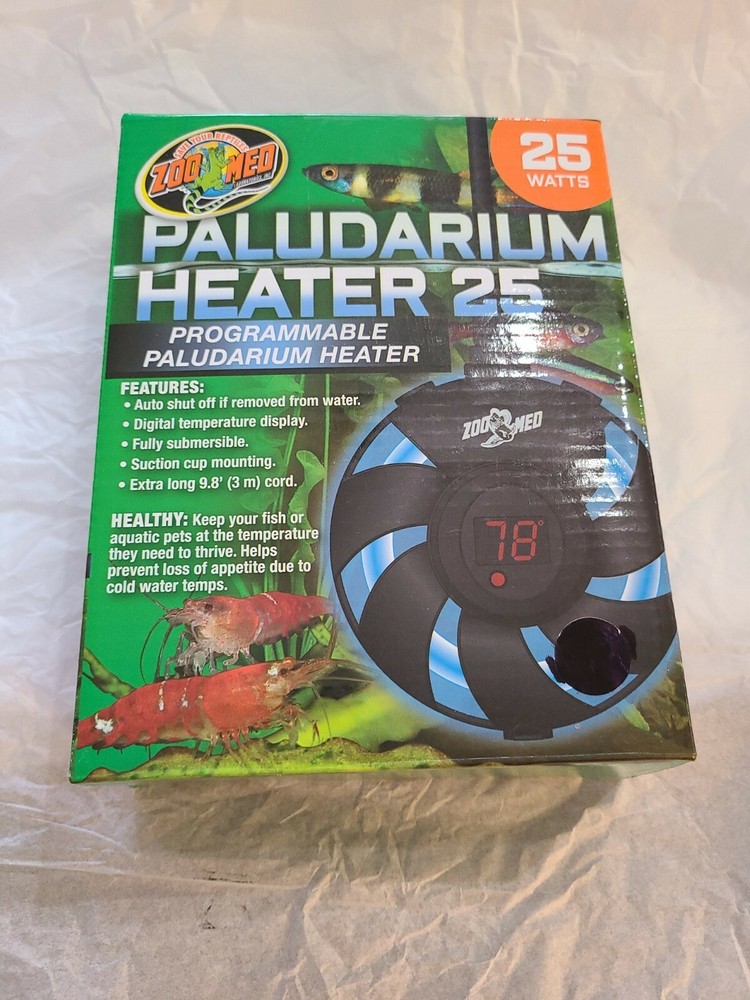 Zoo Med Paludarium Heater 25W/7gal – NEW In Box!