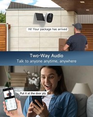 ELECCTV 2.4&5ghz WiFi Solar Security Cameras Wireless Outdoor,2K QHD Home Sec…