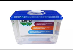 Small World Habitat – Portable Clear and Transparent Plastic Tank