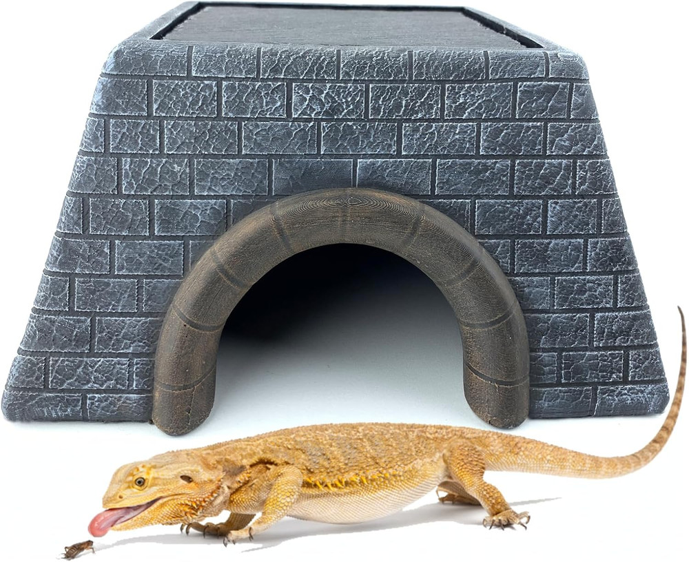Large Bearded Dragon Basking Platform Oversize Reptile Hide Cave Natural Rock Re