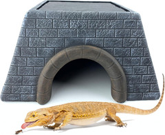 Large Bearded Dragon Basking Platform Oversize Reptile Hide Cave Natural Rock Re
