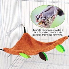 5PCS Hamster Hammock Sugar Glider Hammock Set Sugar Glider Cage Accessories T…