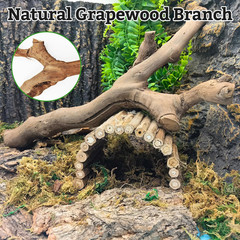 Snake Climbing Branch, 2Pcs Reptile Wood Natural Cork Log Tank Accessories Tree