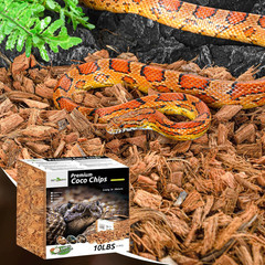 72 Quart Reptiles Coconut Chip Substrate, Coco Husk Reptiles Bedding for Ball Py