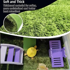 2Pcs Reptile Carpet Mat,35.4 x 17.7 in Terrarium Bedding Substrate Liner,Tort…