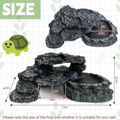 Elegant Resin Hide for Reptiles – Easy-Clean Basking Dock for Healthy Living
