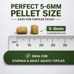 Floating Turtle Pellets for Aquatic Turtles, 4 oz