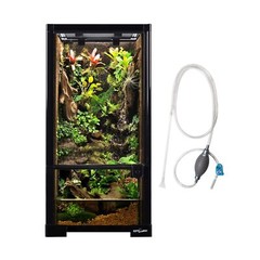 REPTIZOO 15 Gallon Full Glass Reptile Terrarium 12″ x 12″ x 24″ Knock-Down Gl…