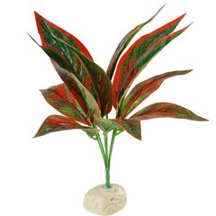 10 Inch Tall Red Fake Reptile Plant For Amphibian Terrarium Habitat Decor
