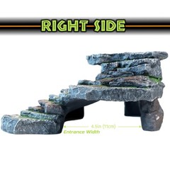 Reptile Hide & Cave Hideout Rainforest Series – Reptile Ledge Hide, Basking R…