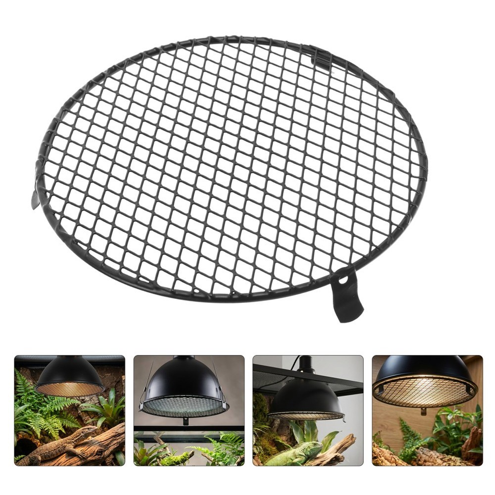 2pc Heat Lamp Cover for Reptile Enclosures | 5.62 Inch Protective Mesh