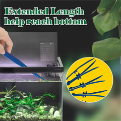 Pinzas alimentacion reptiles 4 pack antideslizantes azules para lagartos y mas