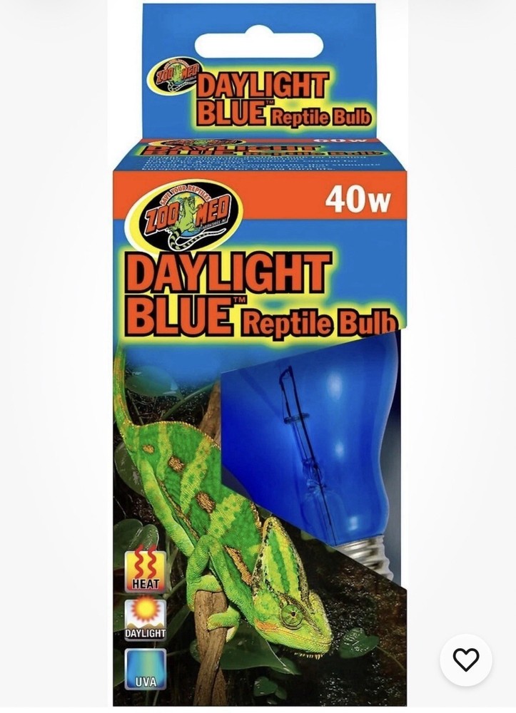 Zoo Med Daylight Blue Incandescent Bulb for Reptile 40W DB-40 (1 Unit) NEW