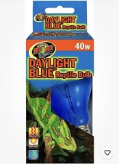 Zoo Med Daylight Blue Incandescent Bulb for Reptile 40W DB-40 (1 Unit) NEW