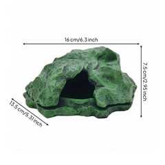 Pet Rock Hide Easy to Clean Pet Cave Hide Stable Base for Aquatic Habitat