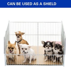 9 PCS Dog Crate Divider Panel with Ties, 11.8″ x 11.8″ Transparent PVC Pet Ke…