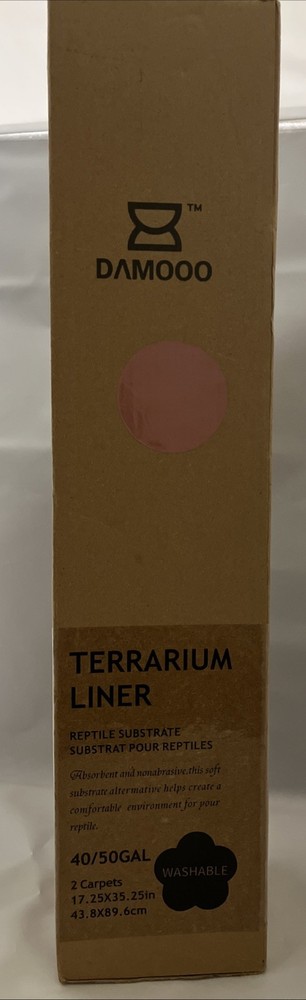 2 Terrarium Liners 17.25×35.25 Fits Most 40-50 Gal Terrariums