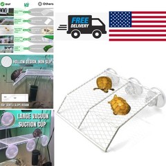 Heavy Duty Metal Turtle Basking Platform 7.87 Inches White Strong Support Design