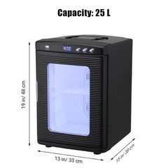 25L Black Reptile Egg Incubator 10-60°C Scientific Hatcher Led Display Use US