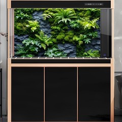 OHIOCATII 60x24in Green Reptile Tank Background